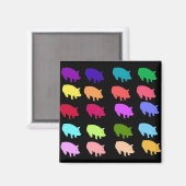 Aimant Pigs de Rainbow (Recto/Verso)