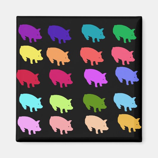 Aimant Pigs de Rainbow (Devant)