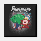 Aimant Pigvengers Assembler Super Animal Hero Pig Amateur (Devant)
