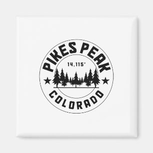 Aimant Pikes Peak Colorado Co. Uni-adultes Gris Coton 50%