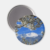 Aimant Pikes Peak Neige hiver Couverte Art Fractal (Recto/Verso)
