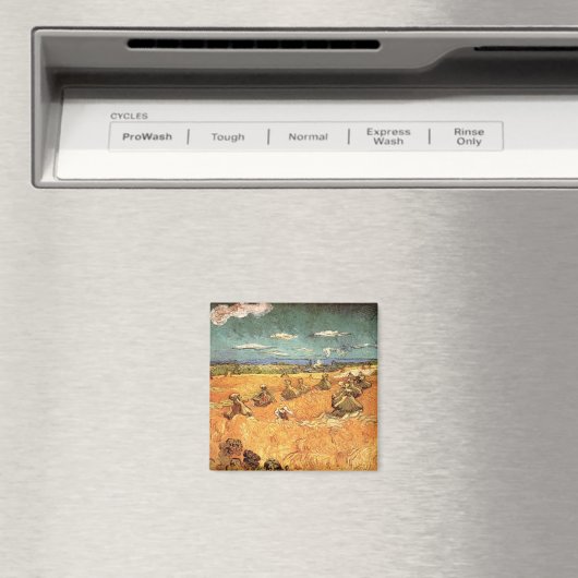 Aimant Pile de blé avec faucheuse par Vincent van Gogh (In Situ (Lave-vaisselle))