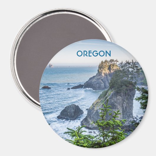 Aimant : Piles De Mer Et Iris (Rond) (Recto/Verso)