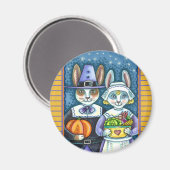 AIMANT PILGRIM RABBITS, GRÂCE À LA RÉCOLTE DE HARE, MORT (Recto/Verso)