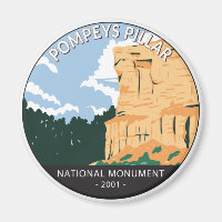 Pilier Pompeys Monument National Montana Vintage