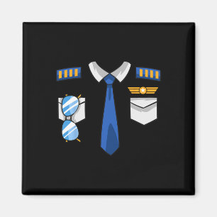 Aimant Pilote Costume Uniforme Aviateur Aviateur Aviateur