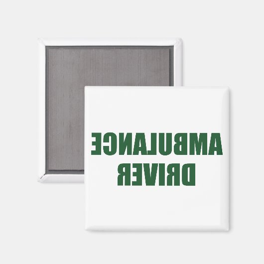 Aimant Pilote d'ambulance (Recto/Verso)