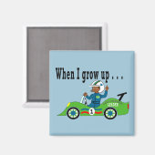 Aimant Pilote de voiture de course magnétique (Recto/Verso)