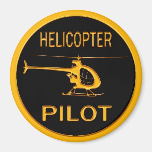 Aimant Pilote d'hélicoptère (Devant)