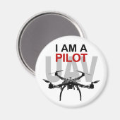 Aimant Pilote Quadcopter UAV Quadpilot (Recto/Verso)