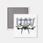 Aimant Pilote Quadcopter UAV Quadpilot (Recto/Verso)