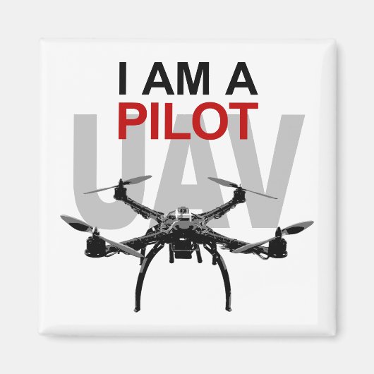 Aimant Pilote Quadcopter UAV Quadpilot (Devant)