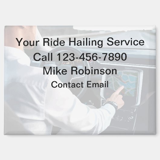 Aimant Pilote Uber de haute qualité promotionnel (Recto)