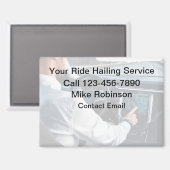 Aimant Pilote Uber de haute qualité promotionnel (Recto/Verso)