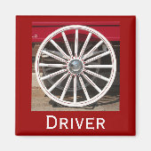 Aimant "Pilote" Wagon Wheel magnétique (Devant)