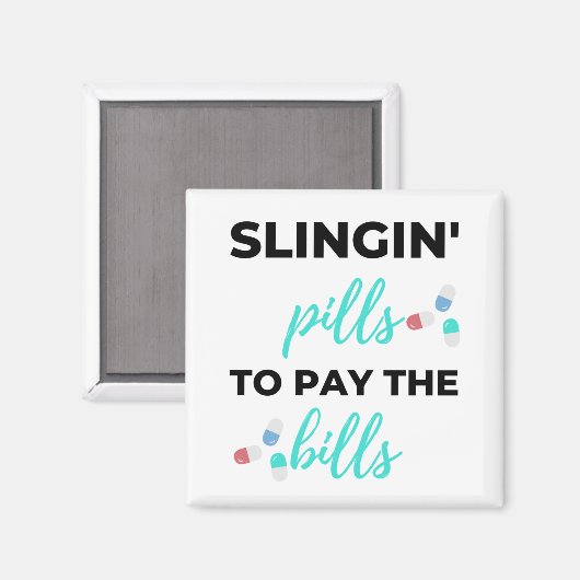 Aimant Pilules de slingin pour payer les factures 2 (Recto/Verso)