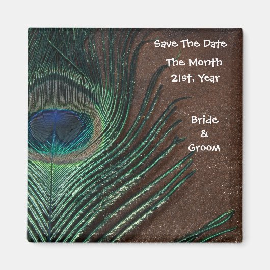 Aimant Piment Peacock avec Brown et or (Devant)