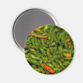 Aimant Piments à vendre au marché (Recto/Verso)