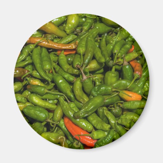 Aimant Piments à vendre au marché (Devant)