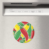 Aimant Piments de piment légers à la circulation funky (In Situ (Lave-vaisselle))