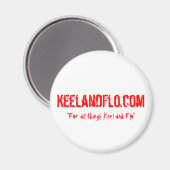 Aimant Pimez votre réfrigérateur avec Keel et Flo (Recto/Verso)