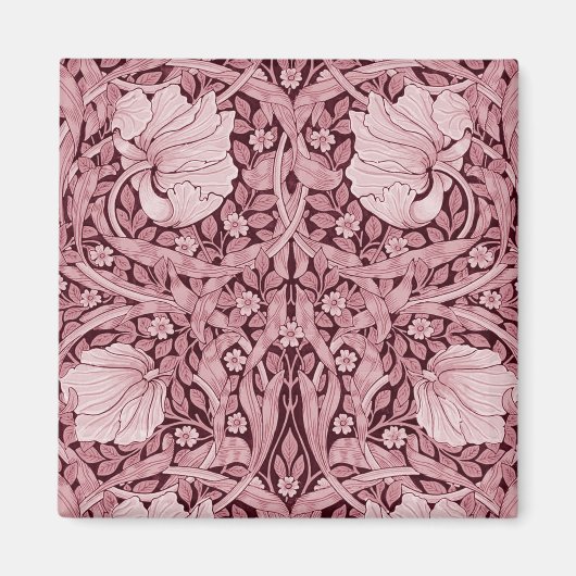 Aimant Pimpernel Maroon, William Morris (Devant)