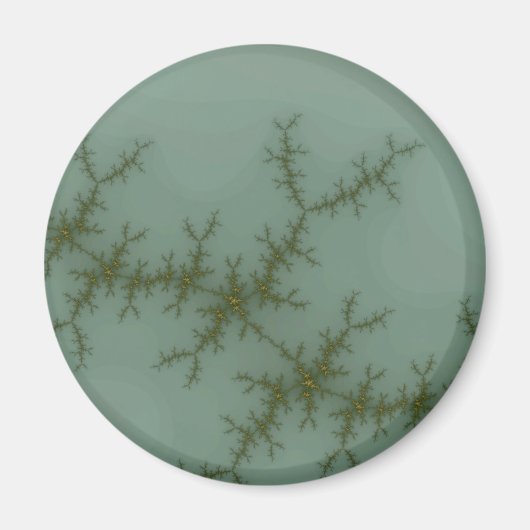 Aimant Pin à Neige - Art Fractal (Devant)