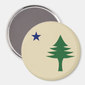 Aimant Pin et étoile 1901 drapeau de l'état du Maine (Recto/Verso)