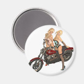 Aimant Pin-up moker filles (Recto/Verso)