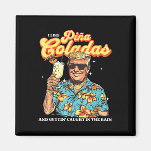 Aimant Pina Coladas Donald Trump Vacances d'été Hawaii B