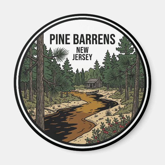 Aimant Pine Barrens États-Unis (Devant)