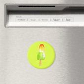 Aimant Pine Lime popsicle pop art nourriture mignonne (In Situ (Lave-vaisselle))