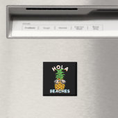 Aimant Pineapple Sungles Hola Plages Funny Beach Vacatio (In Situ (Lave-vaisselle))