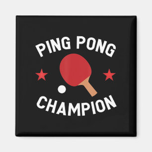 Aimant Ping Pong Champion Table Tennis Lover Cadeau