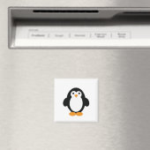 Aimant Pingouin à caricature mignonne (In Situ (Lave-vaisselle))