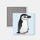 Aimant Pingouin à rayures (Recto/Verso)