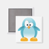 Aimant Pingouin bleu mou (Recto/Verso)