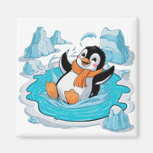 Aimant Pingouin dans la glace