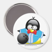 Aimant Pingouin de Bowling (Recto/Verso)