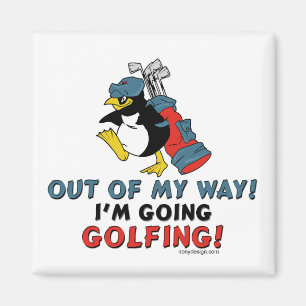 Aimant Pingouin de golf