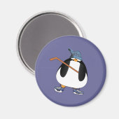 Aimant Pingouin de hockey (Recto/Verso)