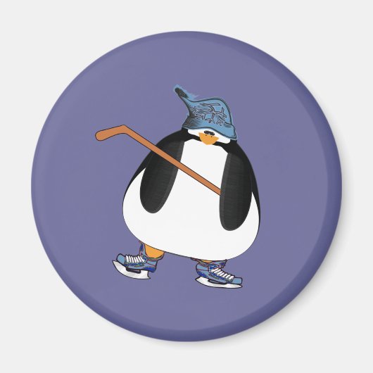 Aimant Pingouin de hockey (Devant)