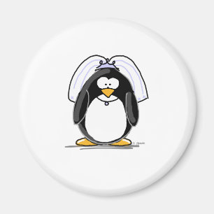 Aimant Pingouin de jeune mariée