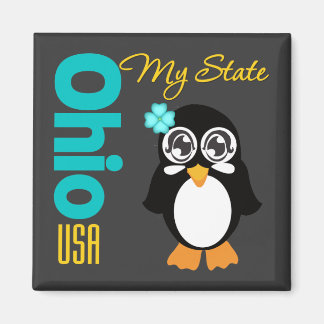 Aimant Pingouin de l'Ohio USA