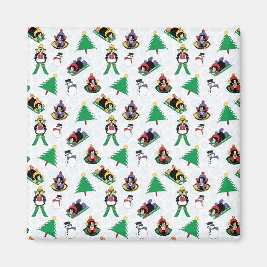 Aimant Pingouin de Noël (Devant)