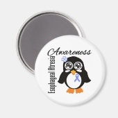 Aimant Pingouin de sensibilisation à l'Atresia (Recto/Verso)