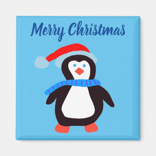 Aimant Pingouin d'hiver classique