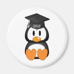 Aimant Pingouin d'obtention du diplôme