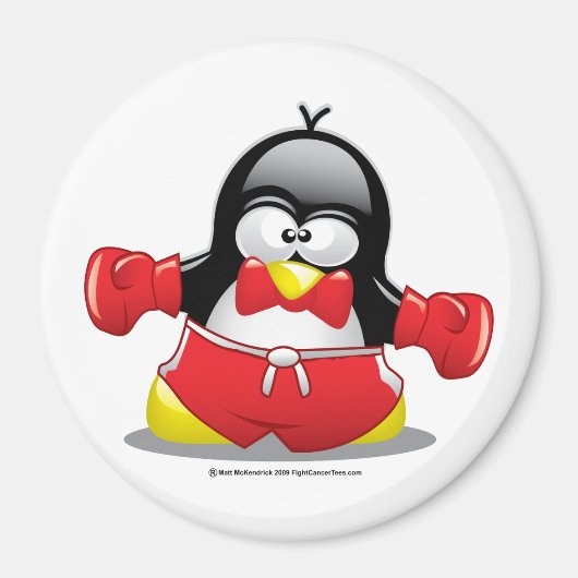Aimant Pingouin en boîte (Devant)