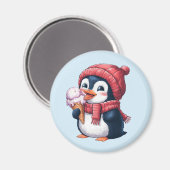 Aimant Pingouin et glace (Recto/Verso)